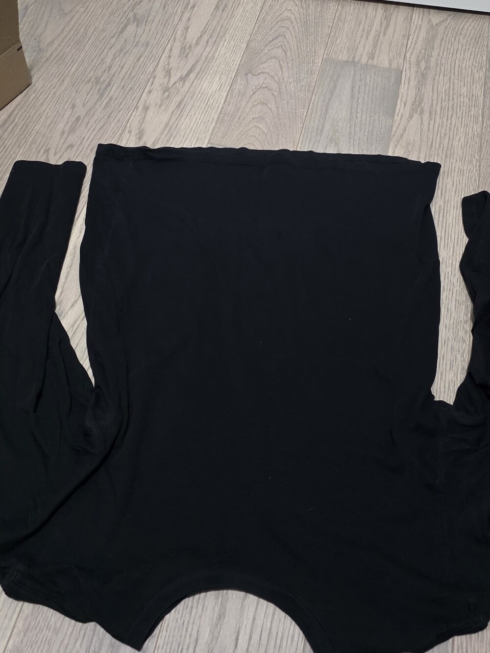 GAP Black Off-Shoulder Long Sleeve Top